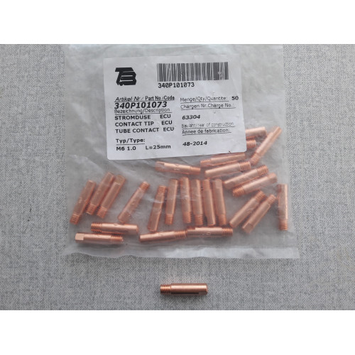 340P101073 Наконечник М6x25мм, 1,0мм