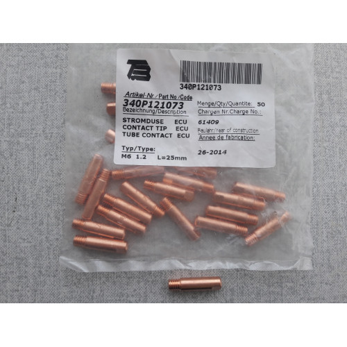 340P121073 Наконечник М6x25мм, 1,2мм